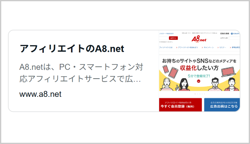 カード形式のリンク