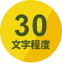 30文字程度