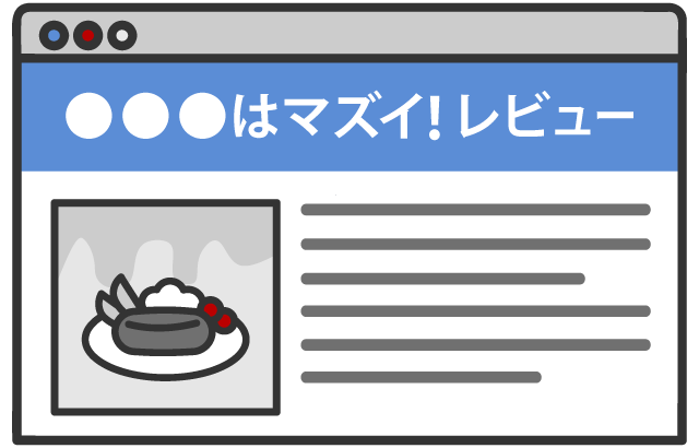 ネガティブキーワードでの記事作成イメージ